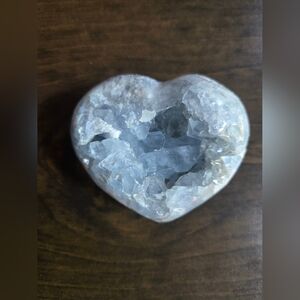 Celestite Crystal Heart